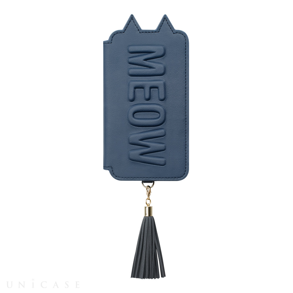 【iPhoneXR ケース】Tassel Tail Cat for iPhoneXR (Navy)