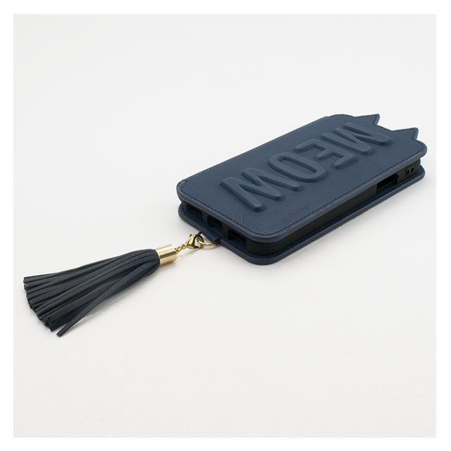 【iPhoneXR ケース】Tassel Tail Cat for iPhoneXR (Navy)サブ画像