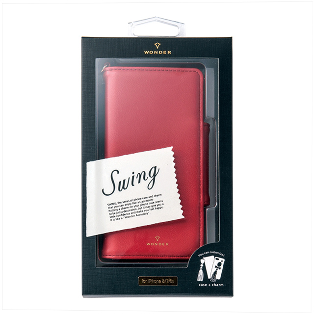 【iPhone8/7/6s/6 ケース】SWING case book (RED）サブ画像