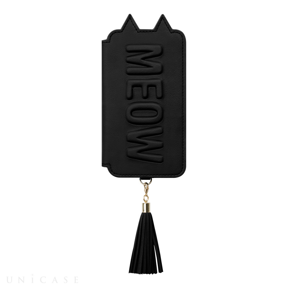 【iPhoneXR ケース】Tassel Tail Cat for iPhoneXR (Black)