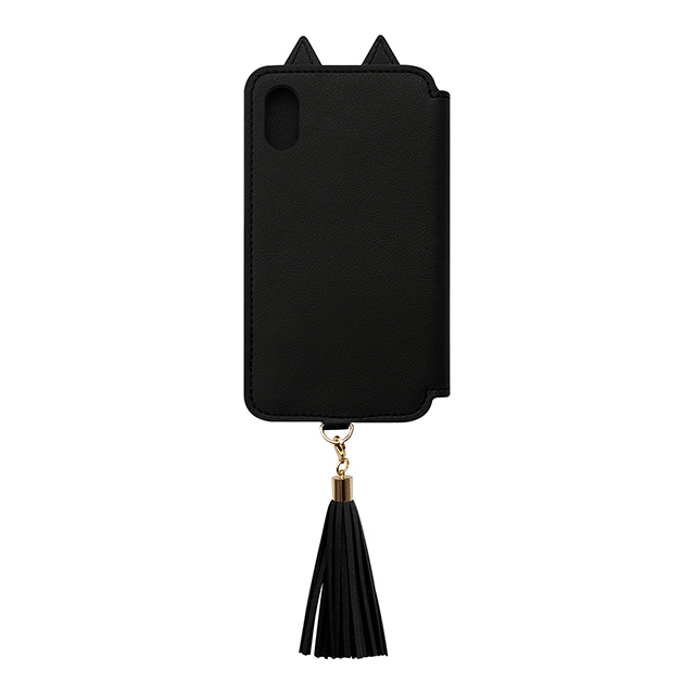 【iPhoneXS/X ケース】Tassel Tail Cat for iPhoneXS/X (Black)サブ画像