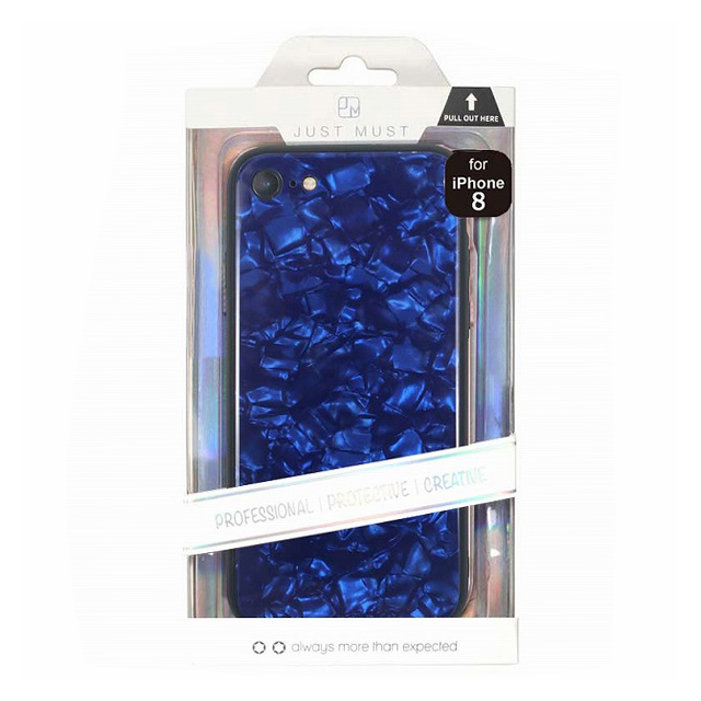 【iPhoneSE(第3/2世代)/8/7 ケース】GLASS PEARL CASE (Blue)goods_nameサブ画像