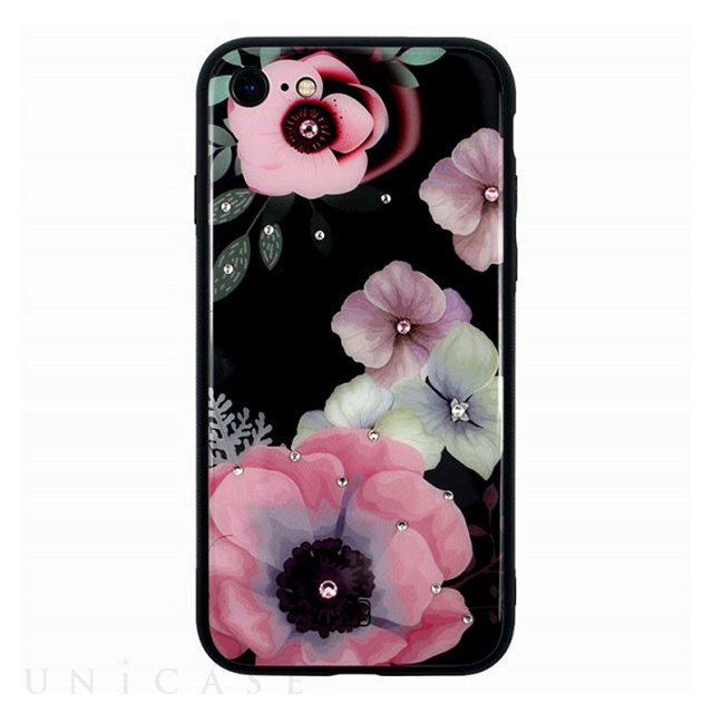 【iPhoneSE(第3/2世代)/8/7 ケース】GLASS DESIGN CASE (Anemone)