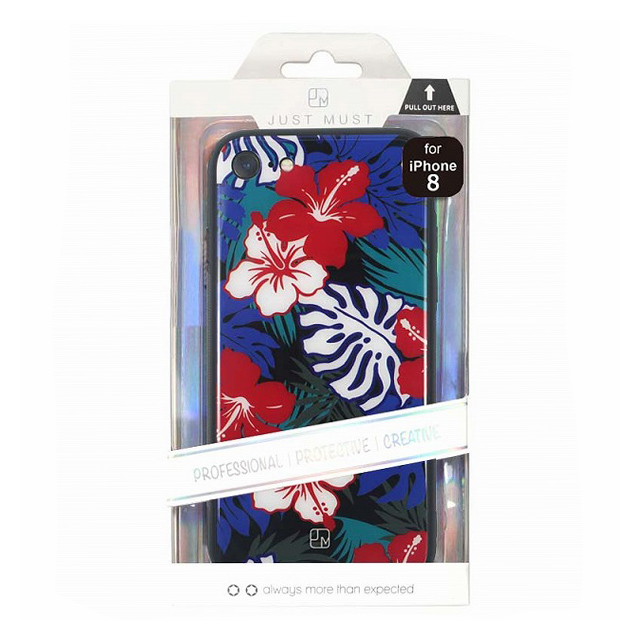 【iPhoneSE(第3/2世代)/8/7 ケース】GLASS DESIGN CASE (Hibiscus)goods_nameサブ画像