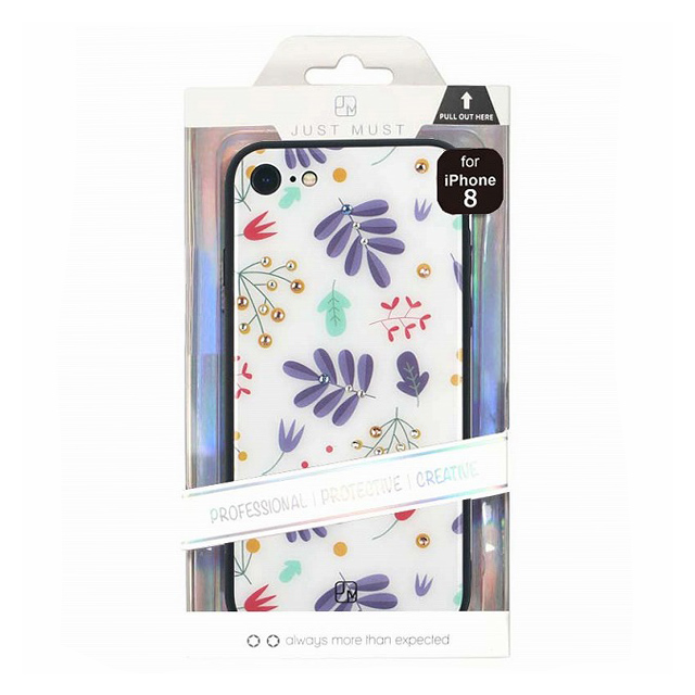 【iPhoneSE(第3/2世代)/8/7 ケース】GLASS DESIGN CASE (Baby’s breath)goods_nameサブ画像