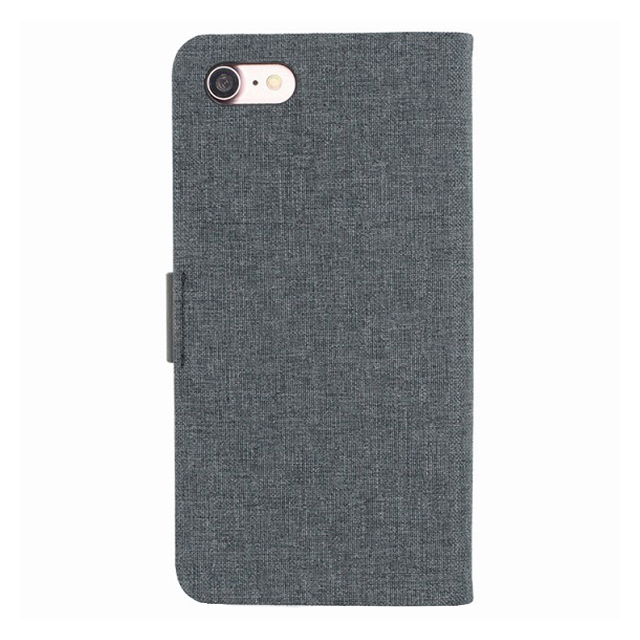 【iPhone8/7 ケース】Linen flip case (Black)goods_nameサブ画像