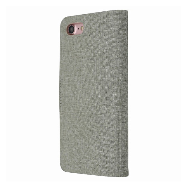 【iPhone8/7 ケース】Linen flip case (Grey)goods_nameサブ画像