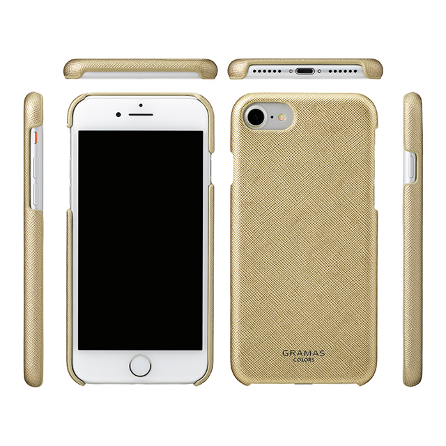 【iPhoneSE(第3/2世代)/8/7/6s/6 ケース】”Quadrifoglio” Shell PU Leather Case (Champagne Gold)goods_nameサブ画像