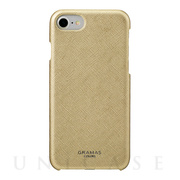 【iPhoneSE(第3/2世代)/8/7/6s/6 ケース】”Quadrifoglio” Shell PU Leather Case (Champagne Gold)