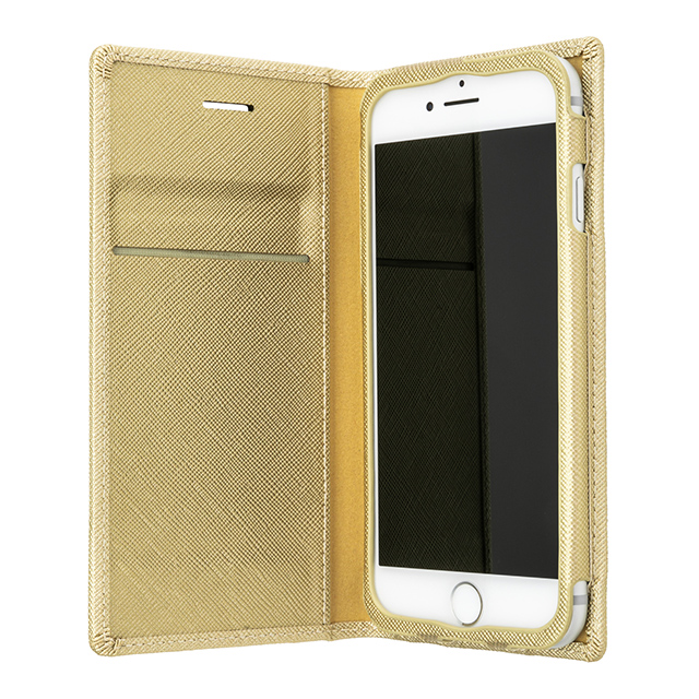 【iPhone8/7/6s/6 ケース】”Quadrifoglio” Book PU Leather Case (Champagne Gold)サブ画像