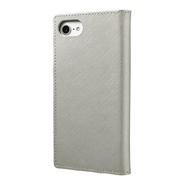 【iPhone8/7/6s/6 ケース】”Quadrifoglio” Book PU Leather Case (Platinum Silver)サブ画像