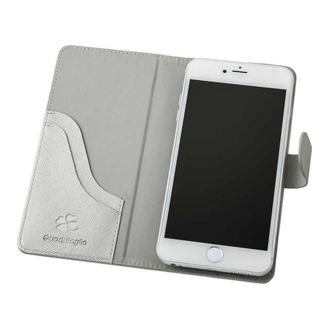 【マルチ スマホケース】”Quadrifoglio” Multi PU Leather Case for Smartphone (Platinum Silver)goods_nameサブ画像