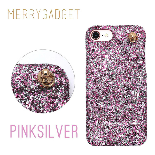 【iPhoneXS/X ケース】GLITTER CHAIN CASE (Pink Silver)サブ画像