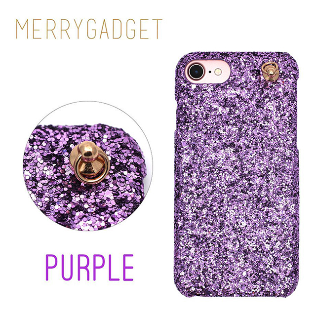 【iPhone8/7/6s/6 ケース】GLITTER CHAIN CASE (Purple)サブ画像