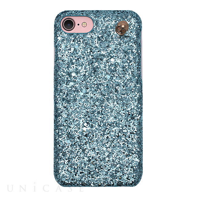 【iPhone8/7/6s/6 ケース】GLITTER CHAIN CASE (Ariel Blue)