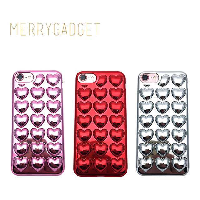 【iPhone8/7/6s/6 ケース】HOLIC CASE Metallic Heart (Red)goods_nameサブ画像