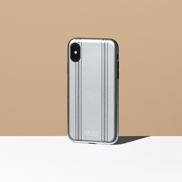 【iPhoneXS ケース】ZERO HALLIBURTON Hybrid Shockproof case for iPhoneXS (Silver)goods_nameサブ画像