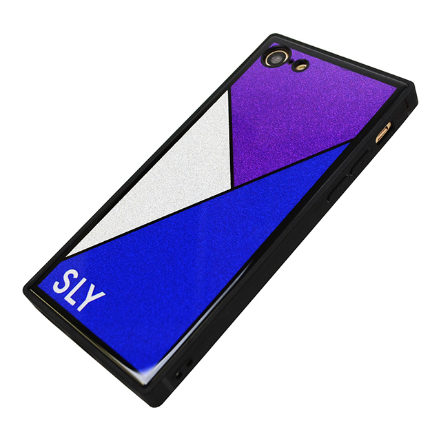 【iPhoneSE(第3/2世代)/8/7 ケース】SLY ラメ背面ガラスケース (BLUE)goods_nameサブ画像