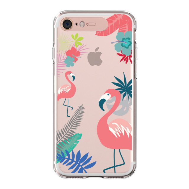 【iPhone8/7 ケース】Soft Lighting Clear Case Flower Flamingo (ローズゴールド)goods_nameサブ画像