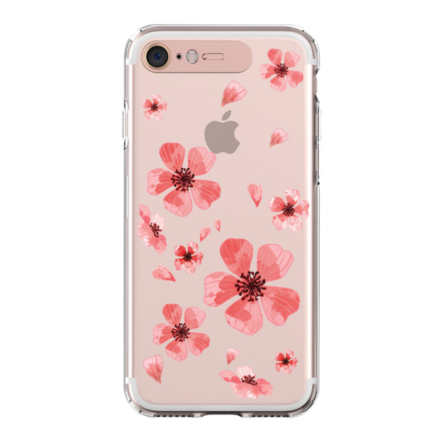 【iPhone8/7 ケース】Soft Lighting Clear Case Flower Geranium (ローズゴールド)サブ画像