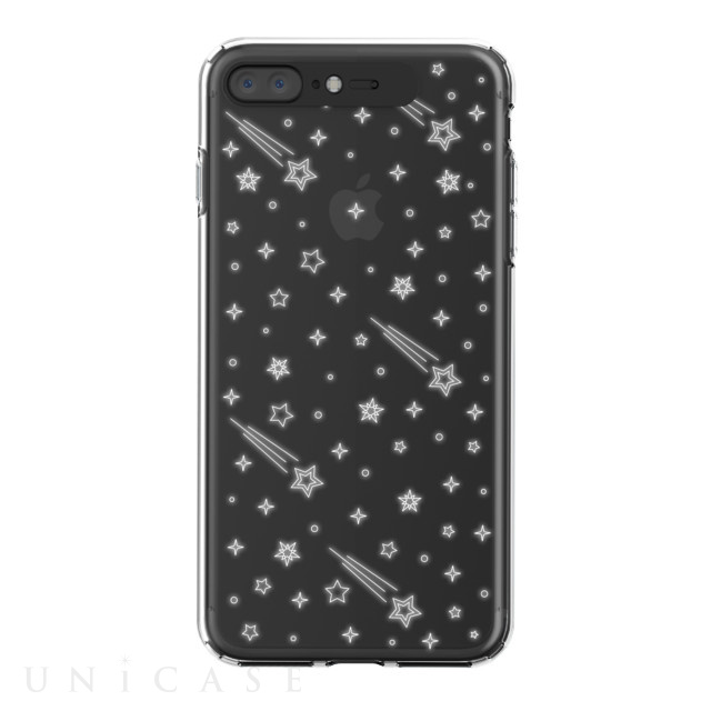 【iPhone8 Plus/7 Plus ケース】Soft Lighting Clear Case Star (ブラック)