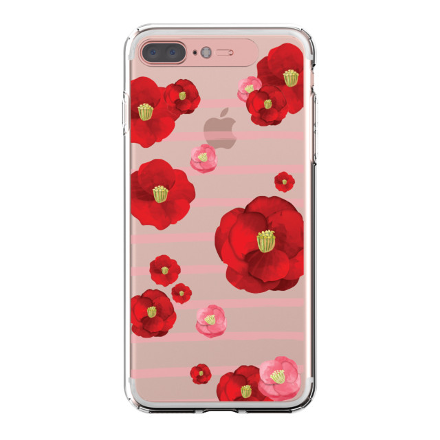 【iPhone8 Plus/7 Plus ケース】Soft Lighting Clear Case Flower Rosa (ローズゴールド)サブ画像