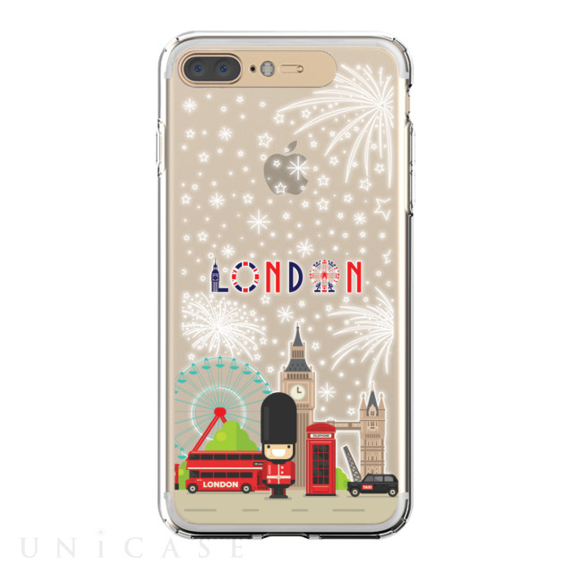 【iPhone8 Plus/7 Plus ケース】Soft Lighting Clear Case Landmark London (ゴールド)