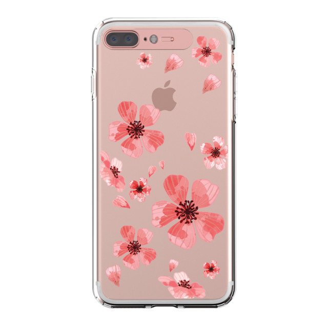 【iPhone8 Plus/7 Plus ケース】Soft Lighting Clear Case Flower Geranium (ローズゴールド)goods_nameサブ画像