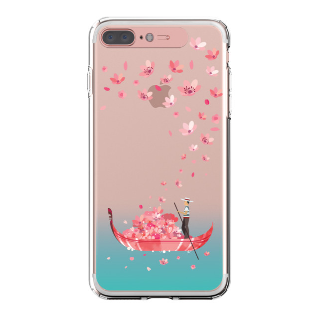 【iPhone8 Plus/7 Plus ケース】Soft Lighting Clear Case Landmark Venice (ゴールド)サブ画像