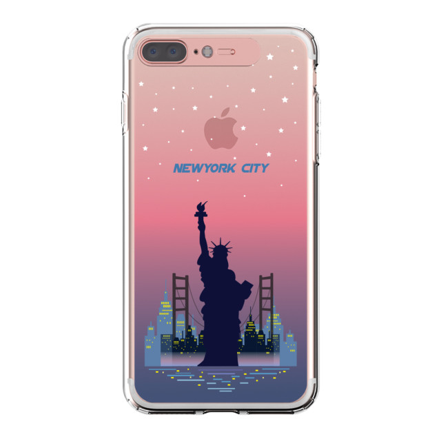 【iPhone8 Plus/7 Plus ケース】Soft Lighting Clear Case Landmark New York A (ローズゴールド)goods_nameサブ画像