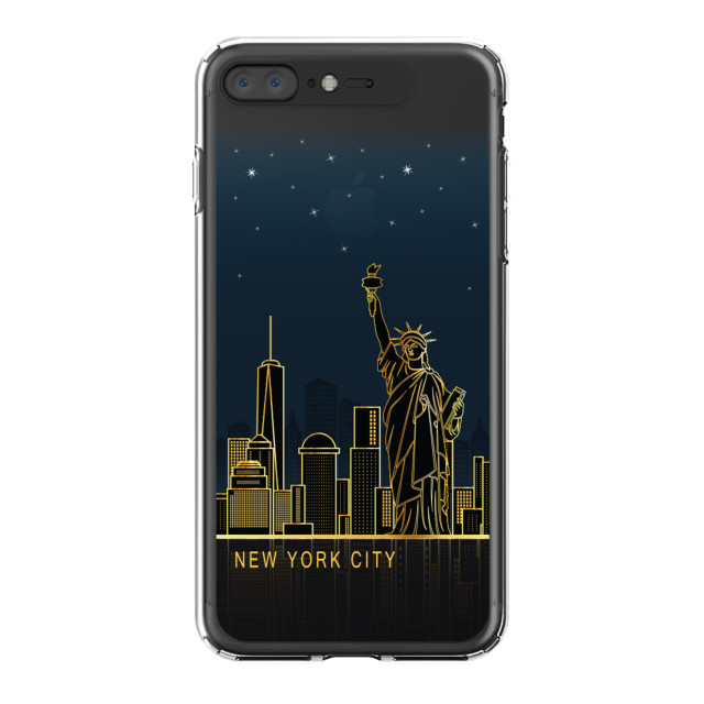 【iPhone8 Plus/7 Plus ケース】Soft Lighting Clear Case Landmark New York B (ブラック)goods_nameサブ画像