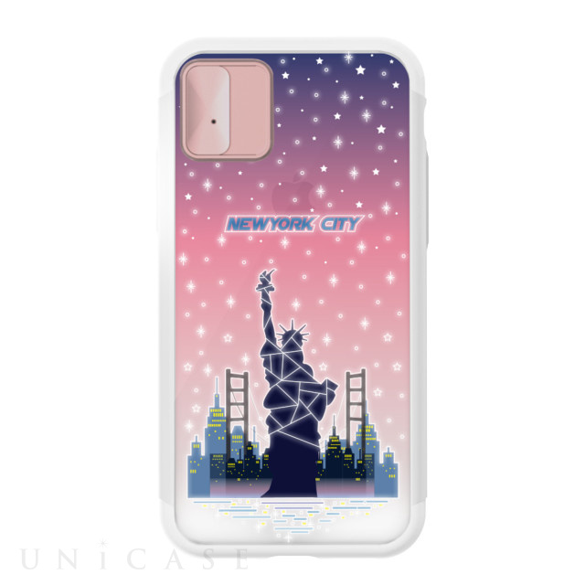 【iPhoneXS/X ケース】Lighting Shield Case Landmark New York A (ローズゴールド)