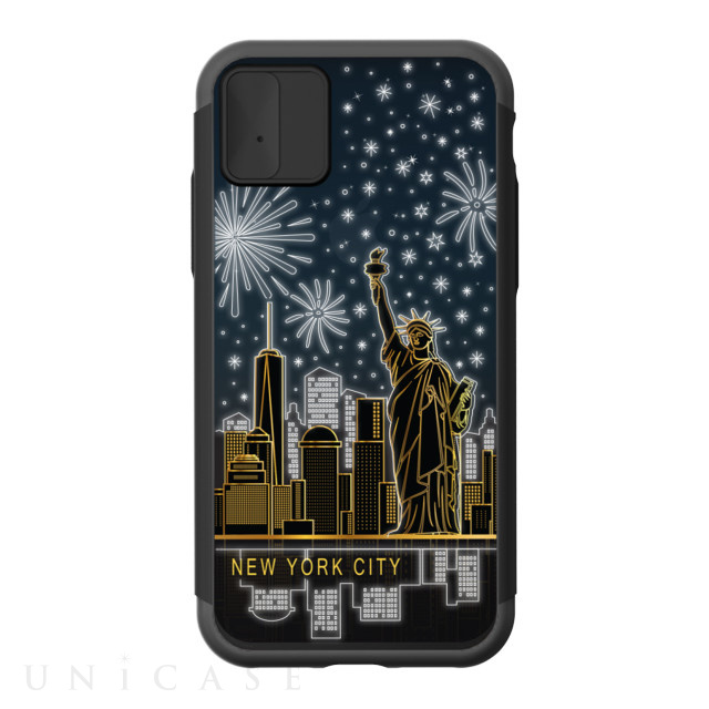 【iPhoneXS/X ケース】Lighting Shield Case Landmark New York B (ブラック)