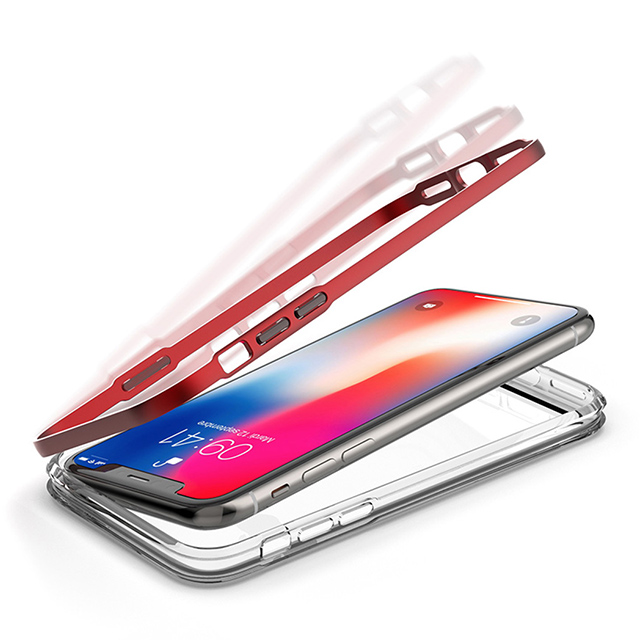 【iPhoneXS/X ケース】ACHROME SHIELD Premium CASE (クロームシルバー)サブ画像