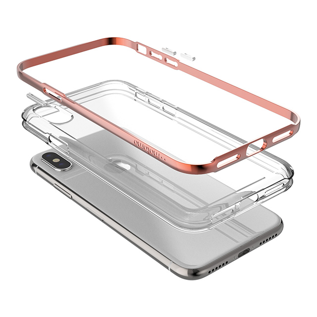 【iPhoneXS/X ケース】ACHROME SHIELD Premium CASE (クロームシルバー)サブ画像