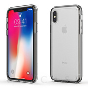 【iPhoneXS/X ケース】ACHROME SHIELD Premium CASE (クロームシルバー)