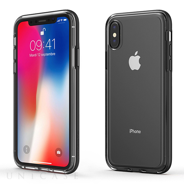 【iPhoneXS/X ケース】ACHROME SHIELD Premium CASE (マットブラック)