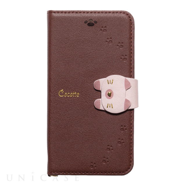 【iPhoneSE(第3/2世代)/8/7/6s/6 ケース】手帳型ケース Cocotte (Brown)