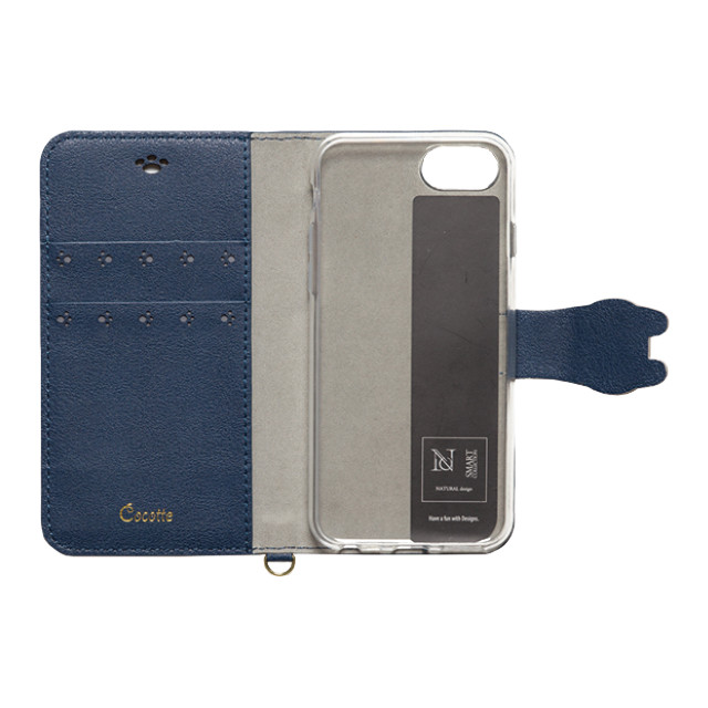 【iPhoneSE(第3/2世代)/8/7/6s/6 ケース】手帳型ケース Cocotte (Navy)goods_nameサブ画像