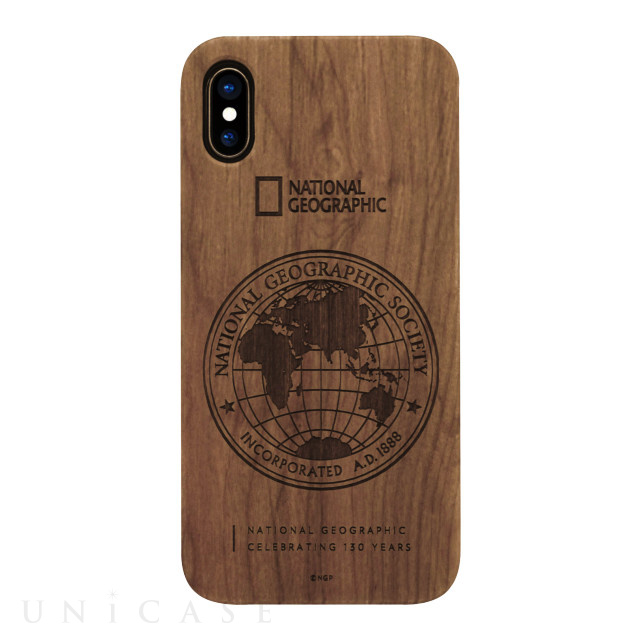 【iPhoneXS/X ケース】130th Anniversary case Nature Wood (ウォルナット)