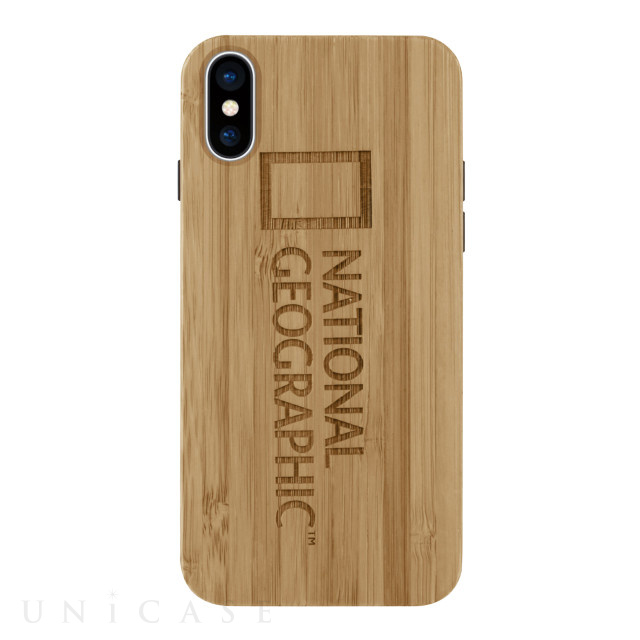 【iPhoneXS/X ケース】Nature Wood (バンブー)