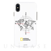 【iPhoneXS/X ケース】Compass Case Double Protective (ホワイト)