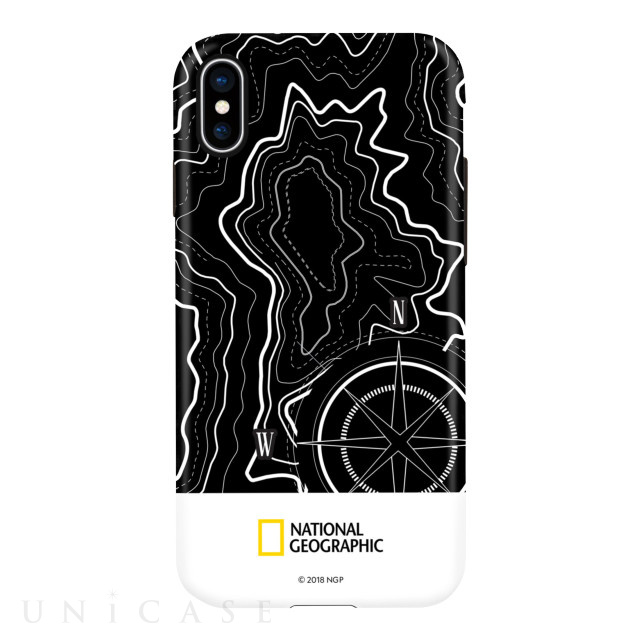 【iPhoneXS/X ケース】Topography Case Double Protective (ホワイト)