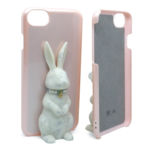 【iPhone8/7/6s/6 ケース】Rabbit Case (White＋Pink)サブ画像