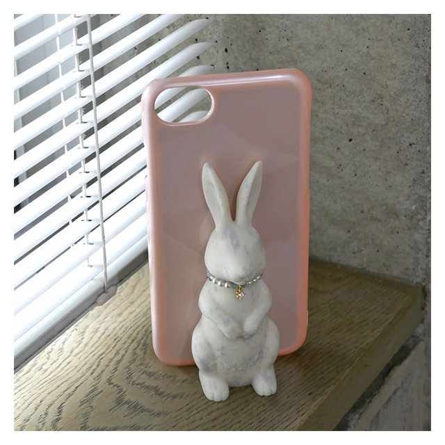 【iPhone8/7/6s/6 ケース】Rabbit Case (White＋Pink)サブ画像