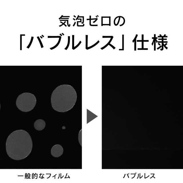 【iPhone11 Pro/XS/X フィルム】ブルーライト低減 液晶保護強化ガラス (光沢)サブ画像