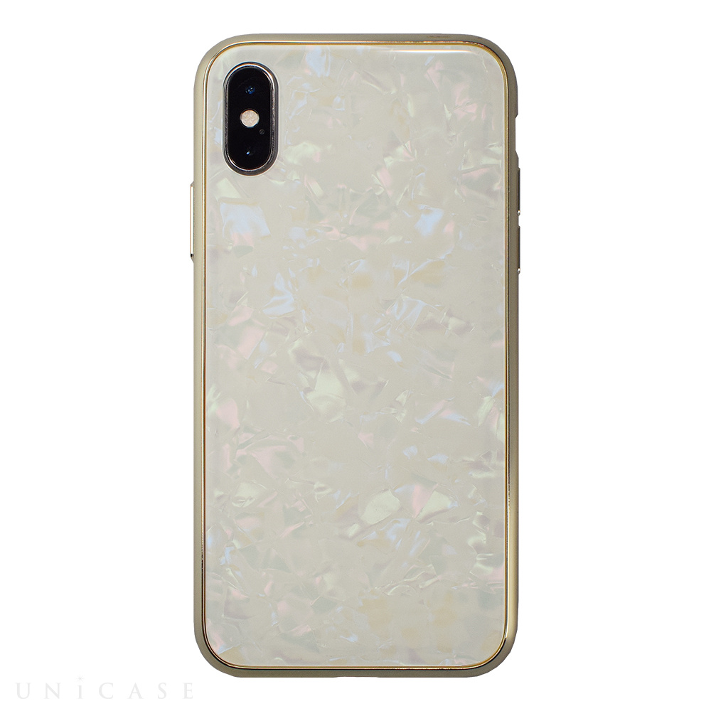 【iPhoneXS/X ケース】Glass Shell Case for iPhoneXS/X (Gold)
