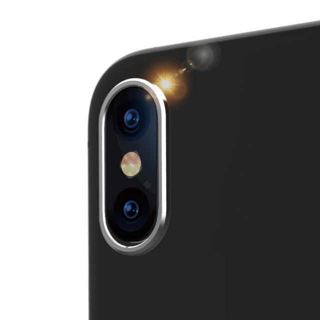 【iPhoneXS】[Lens Bumper]カメラレンズ保護アルミフレーム (シルバー)goods_nameサブ画像