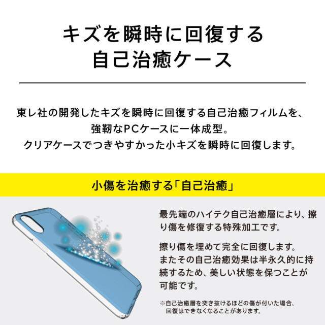 【iPhoneXS/X ケース】[Airly Recovery Pro]キズ修復防指紋クリアケース＆ガラスセット (クリアケース＋ブラックフレームガラス)goods_nameサブ画像