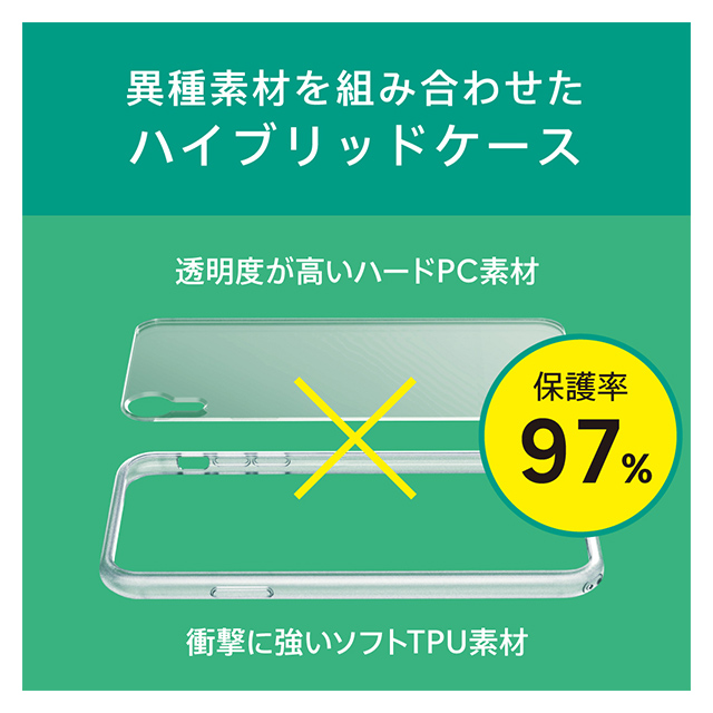 【iPhoneXR ケース】[Turtle]ハイブリッドケース (クリア)サブ画像